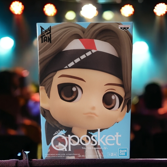 NEW Q Posket BTS V Kim Taehyung Tiny Tan Figure 14 cm BANDAI - Picture 7 of 11